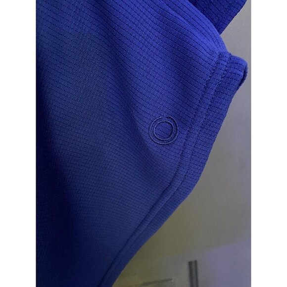 VTG NIKE SPHERE Pullover Shirt Men Large Blue Stretch Short Sleeve Active - Picture 5 of 9